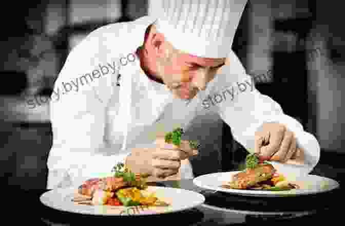 A Chef Passionately Preparing A Dish In A Professional Kitchen. Ritz And Escoffier: The Hotelier The Chef And The Rise Of The Leisure Class