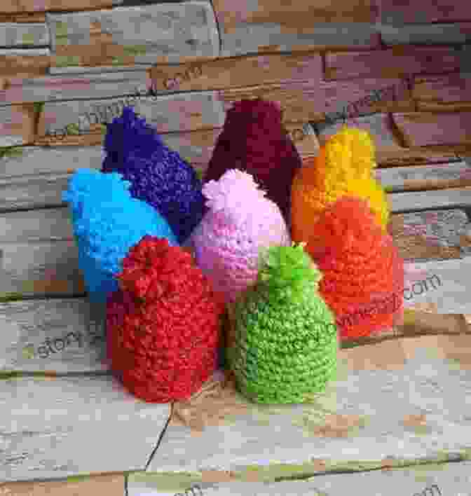 A Colorful Array Of Crocheted Flower Egg Warmers Flower Egg Warmer: Crochet Patterns