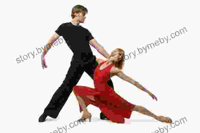 A Couple Dancing Salsa, Showcasing A Perfectly Executed Right Turn. Handbook Of Salsa Dance: Right Turn