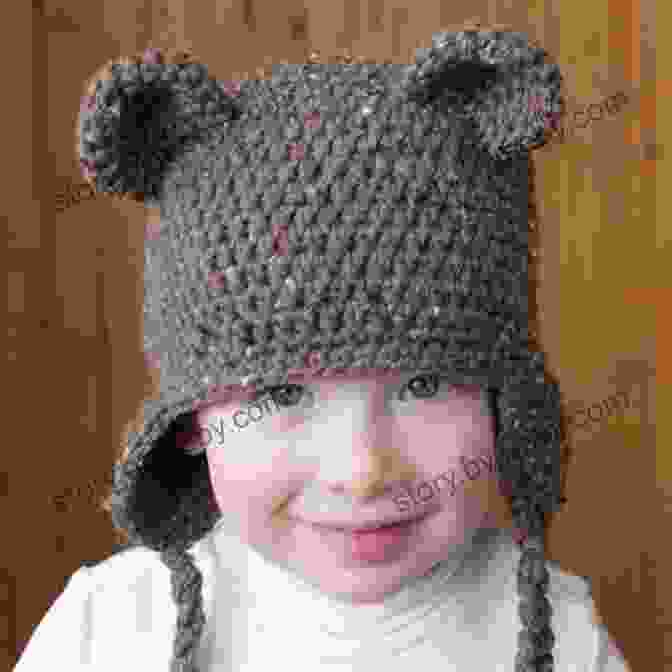 A Delightful Teddy Bear Hat Crochet Pattern, Featuring Adorable Bear Ears And A Cozy Ribbed Brim. Teddy Bear Hat And Cowl Crochet Pattern : Crochet Pattern