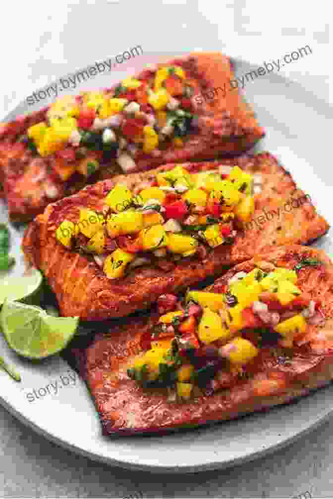 A Grilled Salmon Fillet Topped With A Vibrant Mango Salsa Small Batch Baking: 60 Sweet And Savory Recipes To Satisfy Your Craving