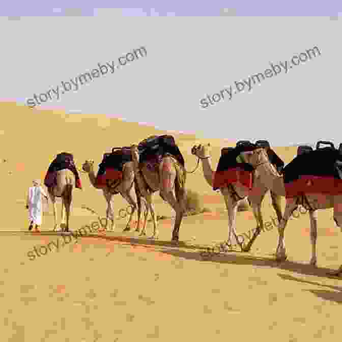 A Group Of Travelers Embarking On A Camel Trek Whispers Of The Camels: Two Treasures Of My Sacred Path