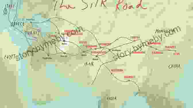 A Map Of The Silk Road, Showing The Major Trade Routes And Cities That Connected East And West. Eastern Trade And The Mediterranean In The Middle Ages: Pegolotti S Ayas Tabriz Itinerary And Its Commercial Context (Birmingham Byzantine And Ottoman Studies 25)