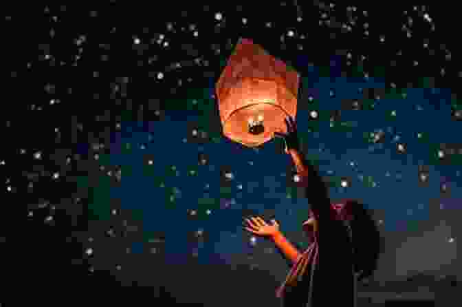 A Person Sitting By A Flowing River, Releasing A Paper Lantern Into The Air, Symbolizing The Act Of Letting Go Of The Past And Embracing Forgiveness. Soul Searching Your Way To Happiness