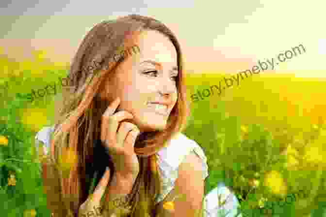 A Person Sitting In A Field Of Flowers, Surrounded By A Warm Glow, With A Smile On Their Face, Expressing Feelings Of Gratitude And Contentment. Soul Searching Your Way To Happiness