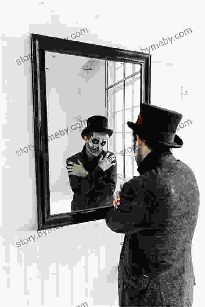 A Person Standing In Front Of A Mirror, Smiling And Looking At Their Reflection With Love And Acceptance, Symbolizing The Embrace Of Imperfections And The Path To True Happiness. Soul Searching Your Way To Happiness