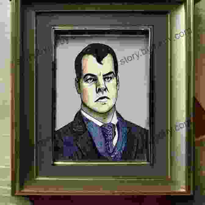 A Portrait Of Lemony Snicket, His Face Partially Illuminated By A Dim Light, Casting An Air Of Mystery And Intrigue The Dark Lemony Snicket