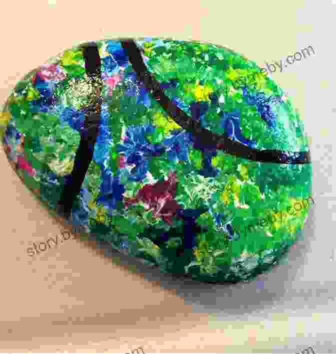 Abstract Rock Painting Project Showcasing Bold Colors And Patterns Rock Painting For Kids: Painting Projects For Rocks Of Any Kind You Can Find