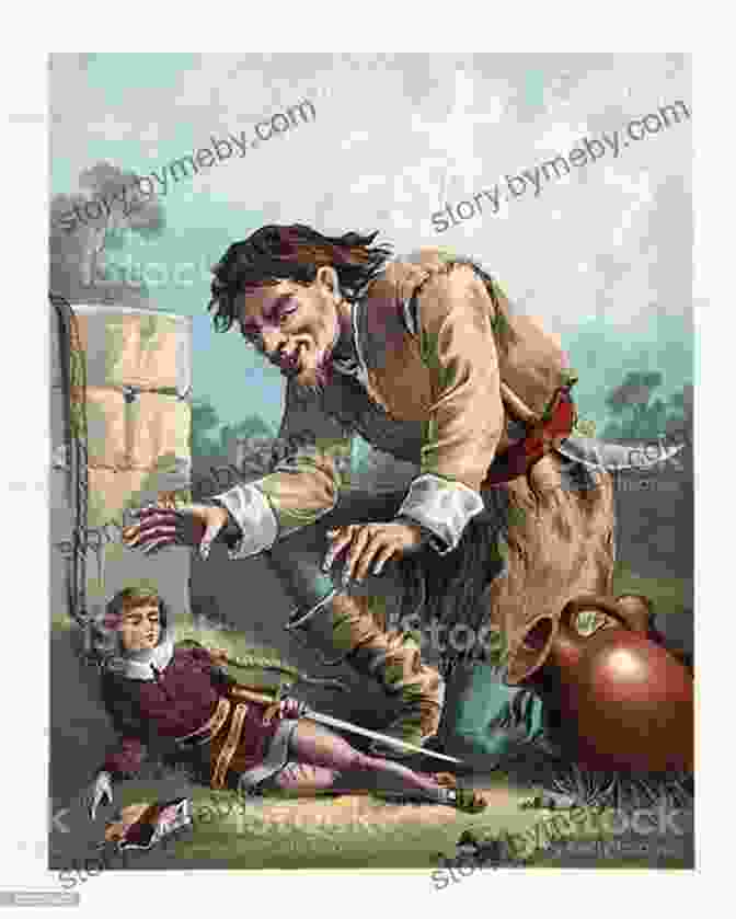 An Illustration Of Jack The Giant Killer, A Valiant Hero From Cornish Folklore. Cornish Folk Tales For Children