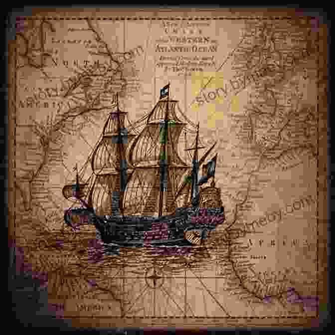 An Old, Faded Map Depicting A Sailing Ship Navigating Uncharted Waters. You Are Here: Tales Of Cartographic Wonders