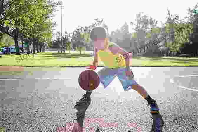 Boy Dribbling A Basketball With Cityscape In The Background The Baby Daddy Story: This Is An Attempt To Paint The Picture Of What Happens To A Boy Who Participates In Manly Activities