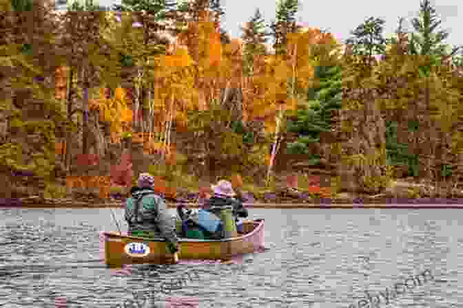 Canoe Gliding Across A Serene Lake In The Quetico Superior Wilderness Lonely Land Sigurd F Olson