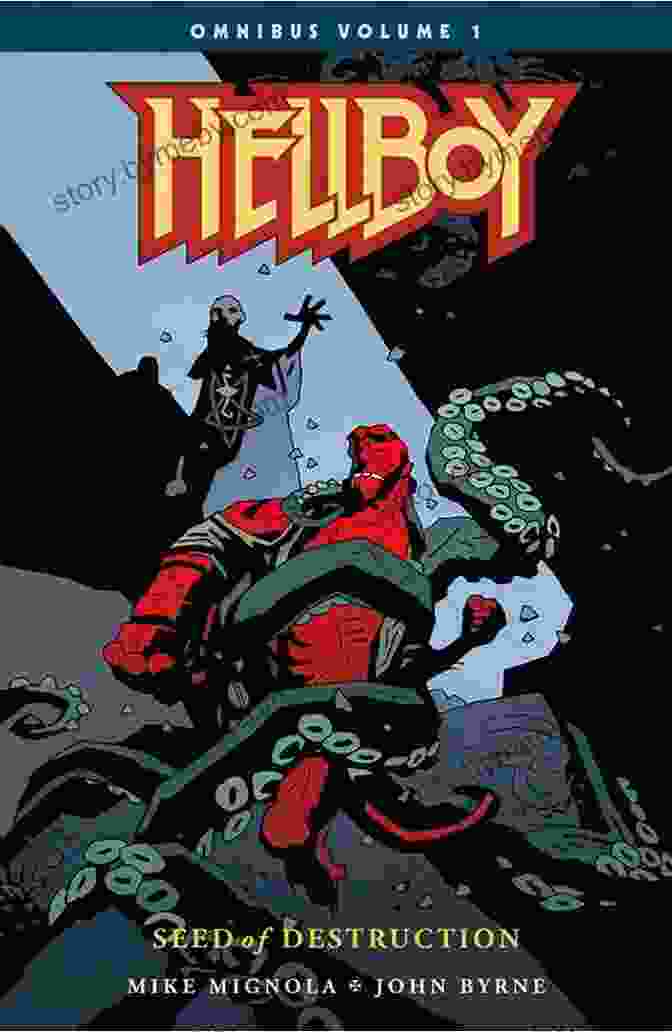 Cover Of Hellboy Omnibus Volume Seed Of Destruction, Featuring Hellboy Standing Amidst A Fiery Landscape With His Signature Red Coat And Right Hand Of Doom. Hellboy Omnibus Volume 1: Seed Of Destruction