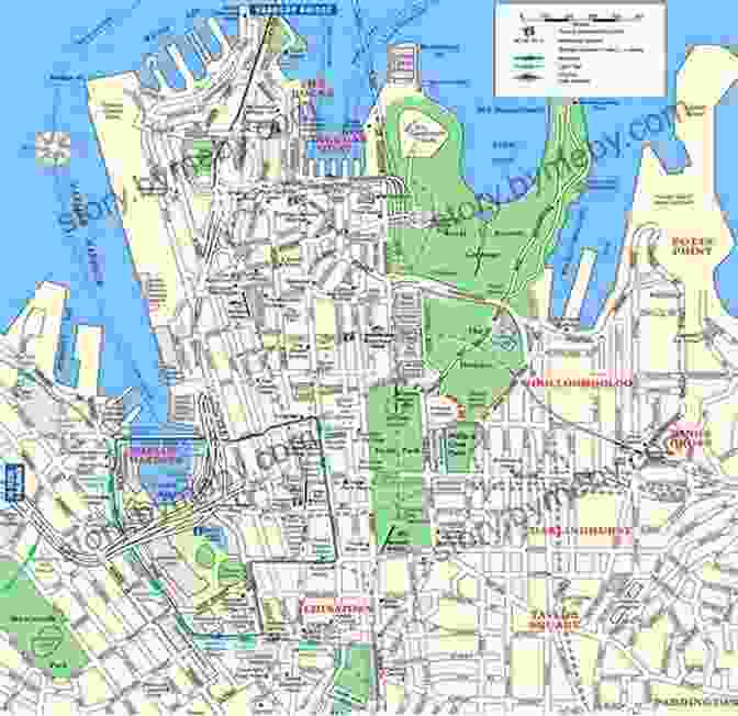 Detailed Map Of Sydney, Showing Key Landmarks And Attractions Lonely Planet Pocket Sydney (Travel Guide)