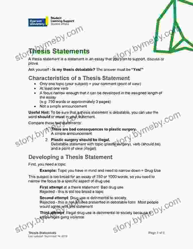 Example Of A Thesis Statement Get It Write : From Nouns To Referenced Essays The Ultimate Step By Step Guide To Accurate And Effective Writing (with Answers)