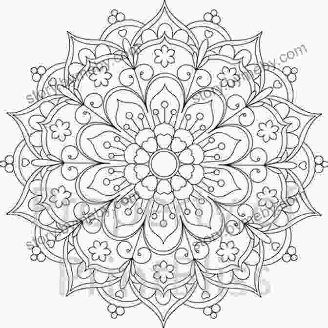 Large Print Simple And Easy Mandalas Coloring Book For Adults Cover With Intricate Mandalas In Vibrant Colors Large Print Simple And Easy Mandalas Coloring For Adults: An Easy Adult Coloring Of Mandals For Relaxation And Stress Relief