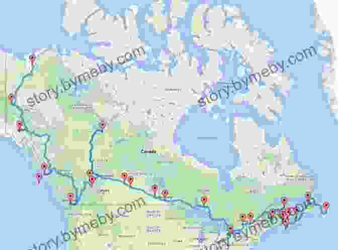 Map Of Canada With Travel Routes Lonely Planet Best Of Canada (Travel Guide)