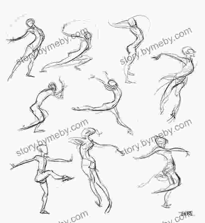 Sequence Of Gesture Drawings Illustrating The Dynamic Range Of Human Movement HOW TO DRAW HUMAN: Learn The Basics On How To Draw Human Shape With Ease And The Essential Tools To Use