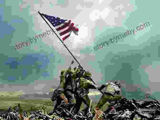 Soldiers Triumphantly Raise The Flag Amidst The Battlefield Fields Of Fire (Frontlines 5)