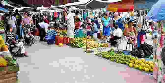 Vibrant Local Market In Belize City, With Vendors Selling Colorful Textiles, Spices, And Local Produce. Moon Belize (Travel Guide) Lebawit Lily Girma