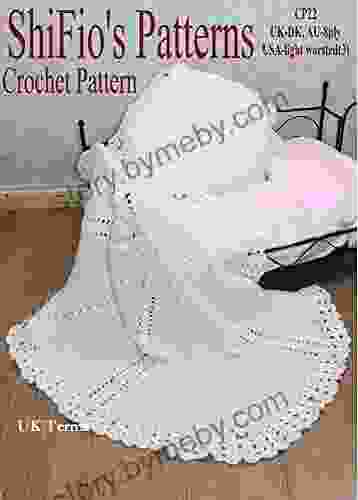 Crochet Pattern CP22 Baby Shawl Afghan UK Terminology