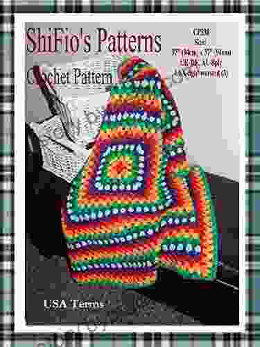 Crochet Pattern CP338 Crochet Granny Square Afghan Blanket USA Terminology